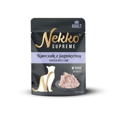 NEKKO SUPREME ADULT Kurczak z jagnięciną w sosie  saszetka 70g