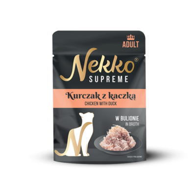 NEKKO SUPREME ADULT Kurczak z kaczką w bulionie  saszetka 70g