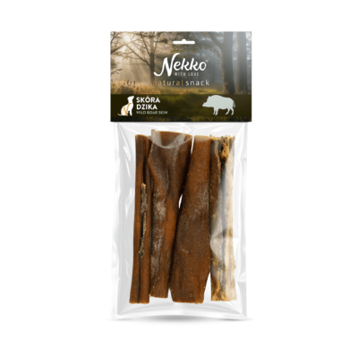NEKKO NATURAL SNACK Skóra dzika 100g